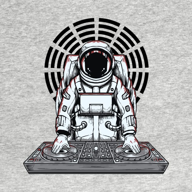 DJ astronaut, music party by Muse